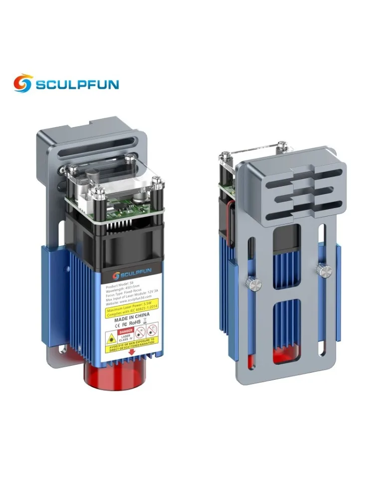 Módulo De Máquina De Gravura A Laser SCULPFUN, Módulo De Laser De Diodo De Metal Acrílico De Couro De Madeira, Efeito De Potência 30W