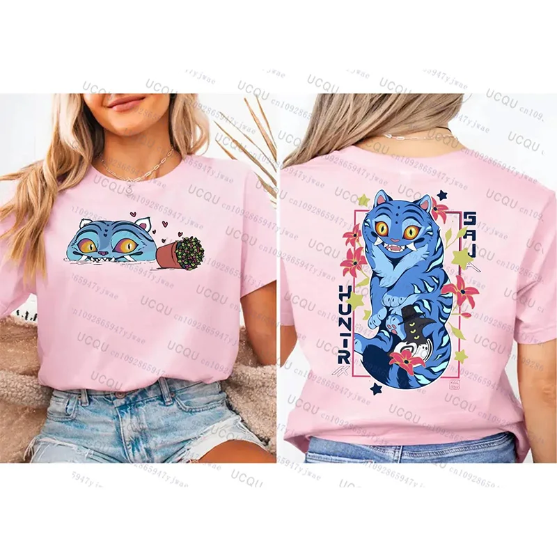 

Футболка K-pop Demon Hunters, футболка с принтом «Охотник на демонов», футболка с принтом тигра для женщин и мужчин, хлопковая спортивная футболка с короткими рукавами Y2k, уличная женская одежда