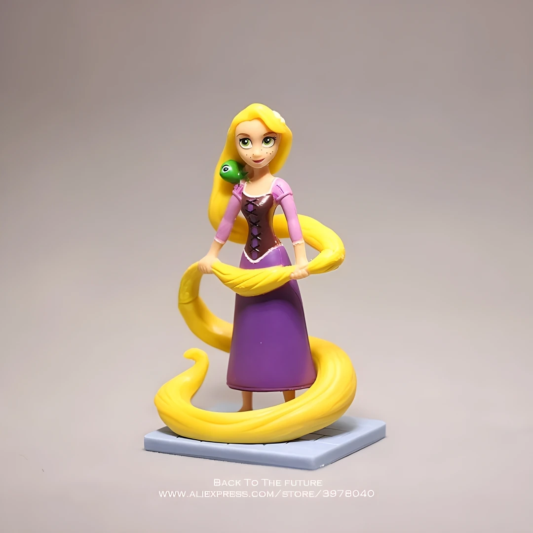 Disney Rapunzel Princess Cartoon 5pcs/set 9-11cm Doll Action Figure Anime Mini Collection Figurine Toy Model For Children Gift