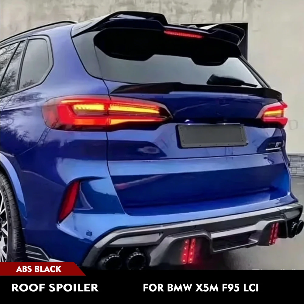 

Для BMW F95 X5M LCI 2024-2026: Глянцевый черный спойлер на крышу багажника, гоночное крыло, накладка на крышку багажника, тюнинг-комплект, верхний спойлер