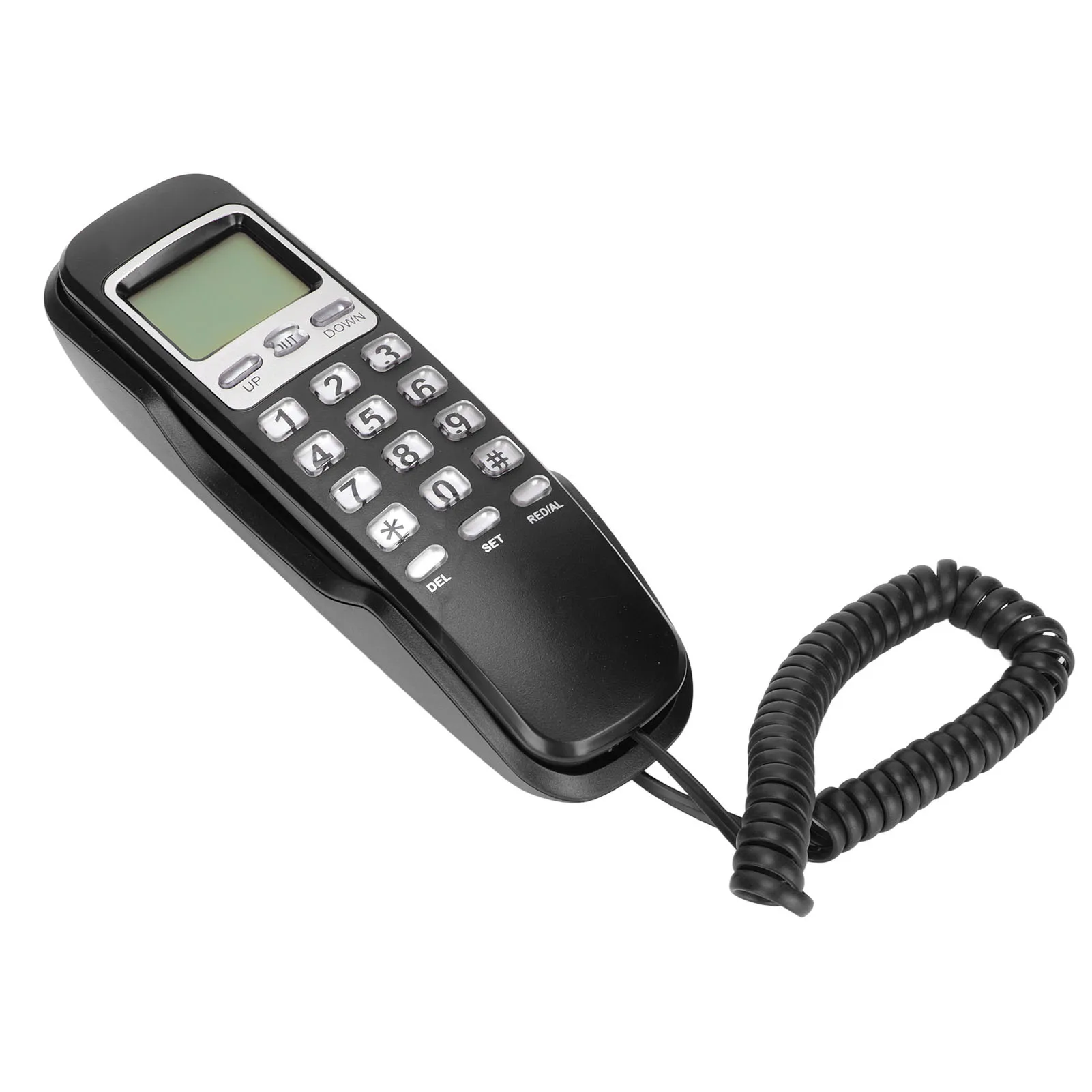 Home Landline Phone with LCD Display Redial Function Desktop Corded Fixed Telephone for Office Hotel Home mini phone