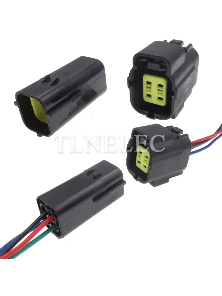 Connecteur d'amarrage mâle et femelle avec fils, 4 broches, pour voiture, capteur d'oxygène automatique, prises de terminaux de câblage 174257-2 174259-2