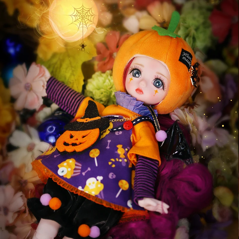 

DBS DREAM FAIRY Doll 1/6 BJD Pumpkin Kid Halloween Anime Doll Mechanical Joint Body 30cm Christmas Girls Gift