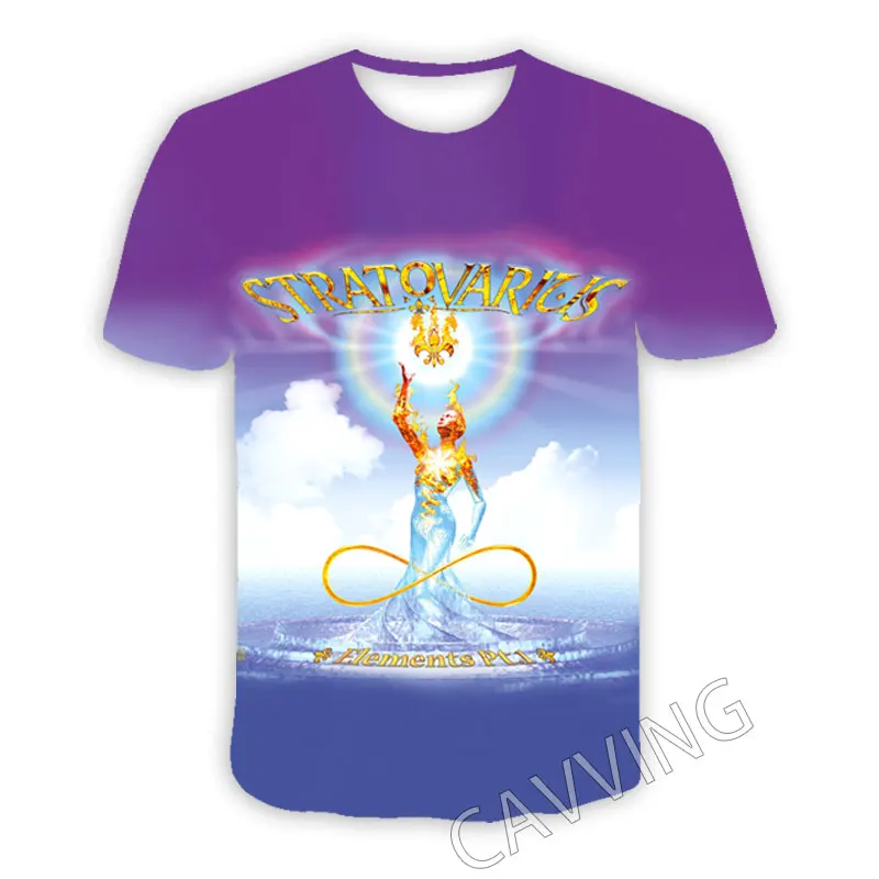 New Fashion Women/Men's 3D Print  Stratovarius Band Casual T-shirts  Hip Hop Tshirts Harajuku Styles Tops Clothing   T02