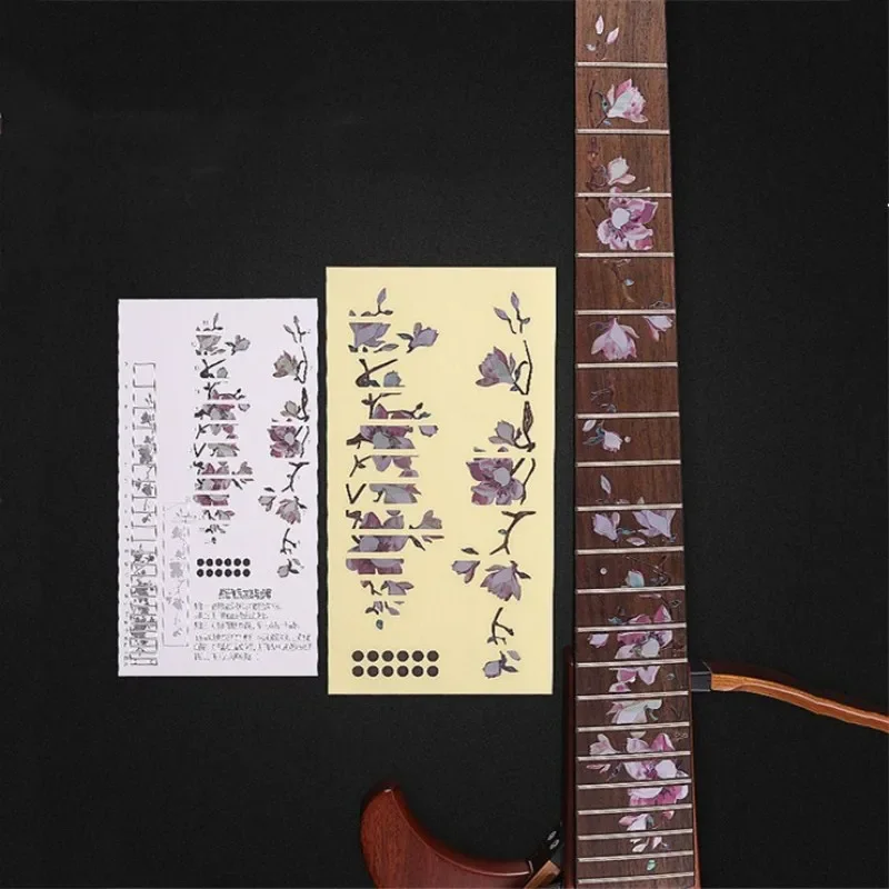 1Pc Guitar Neck Fingerboard Decor Sticker Fretboard Decorations for Electric Acoustic Guitar Bass Sticker Guitarra Accessories