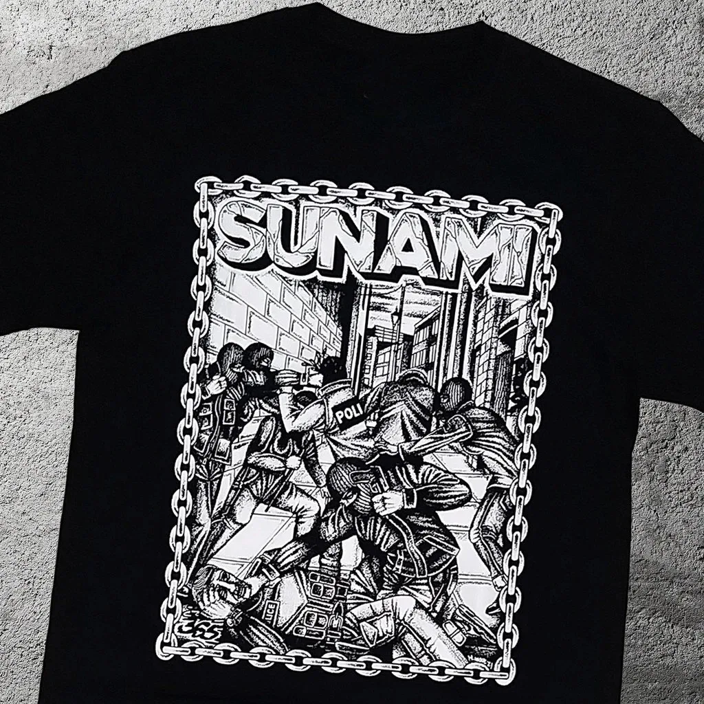 Sunami BAND T-Shirt Black All Size Unisex Gift Fan Shirt