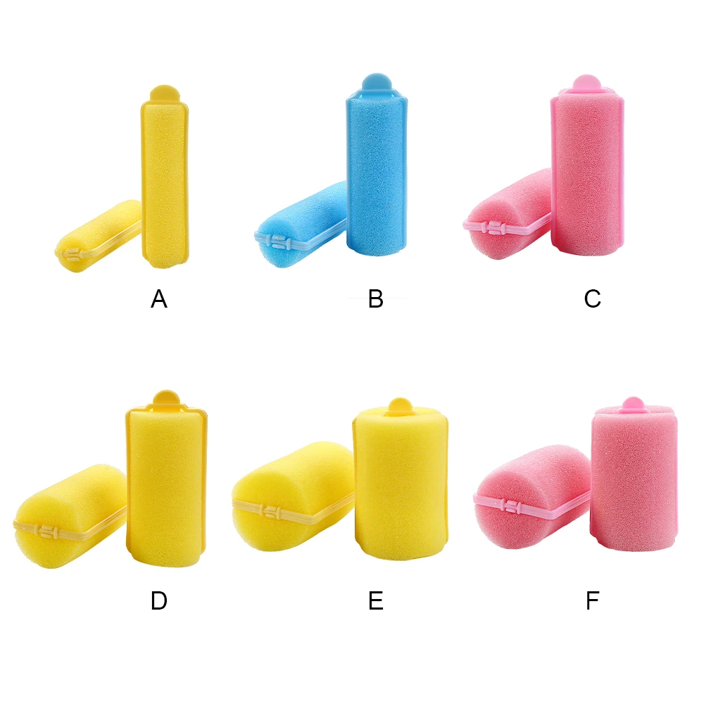 1 Set Hair Roller Random Color Sponge Curler Quick Operation Stylist Curlers