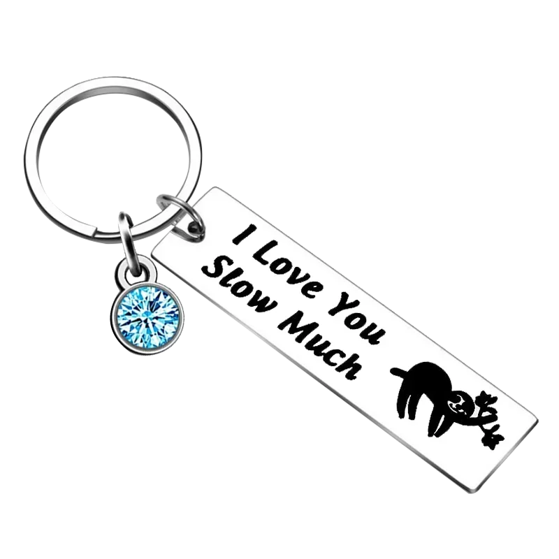 Sloth Hanging Keychain Cute Animal Sloth Key Chain Pendant Jewelry Sloth Lover Gift