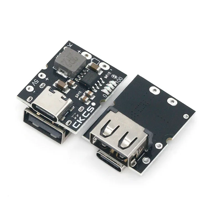 Type-C USB 5V 2A Boost Converter Step-Up Power Module Lithium Battery Charging Protection Board LED Display USB For DIY Charger