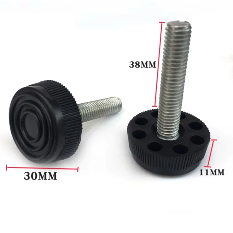 4Pcs Foot Adjustable Foot Diameter 30*M8 Adjustable Foot Hardware Screw Chair Table Leg Increase Foot Pad Foot Plug