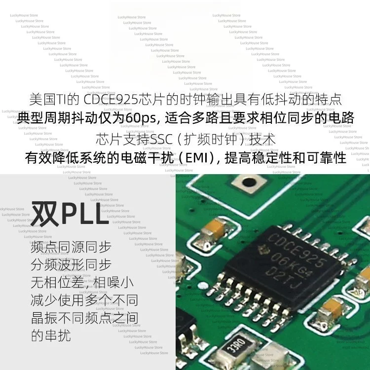 Y11 OCXO 10MHz Oven Controlled Crystal Oscillator Clock Upgrade Board Multi Output Frequency Reference PLL for Raspberry Pi