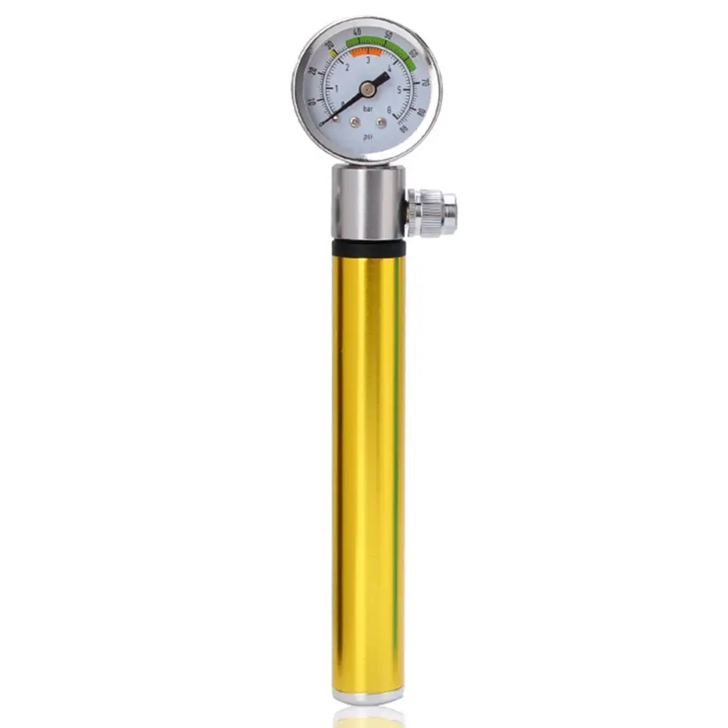 Tire Inflator Bike Pump Inflating Tools Gauge Mountain Aluminum Alloy Pocket for Beginners Cycling Supplies Mini Pumps