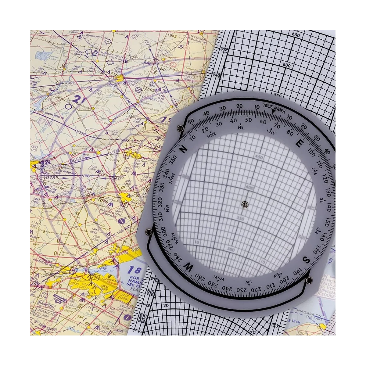 E6B Flight Computer Aviation Plotter Circular Slide Rule Used in Aviation Flight Training Pilot Training, Internships