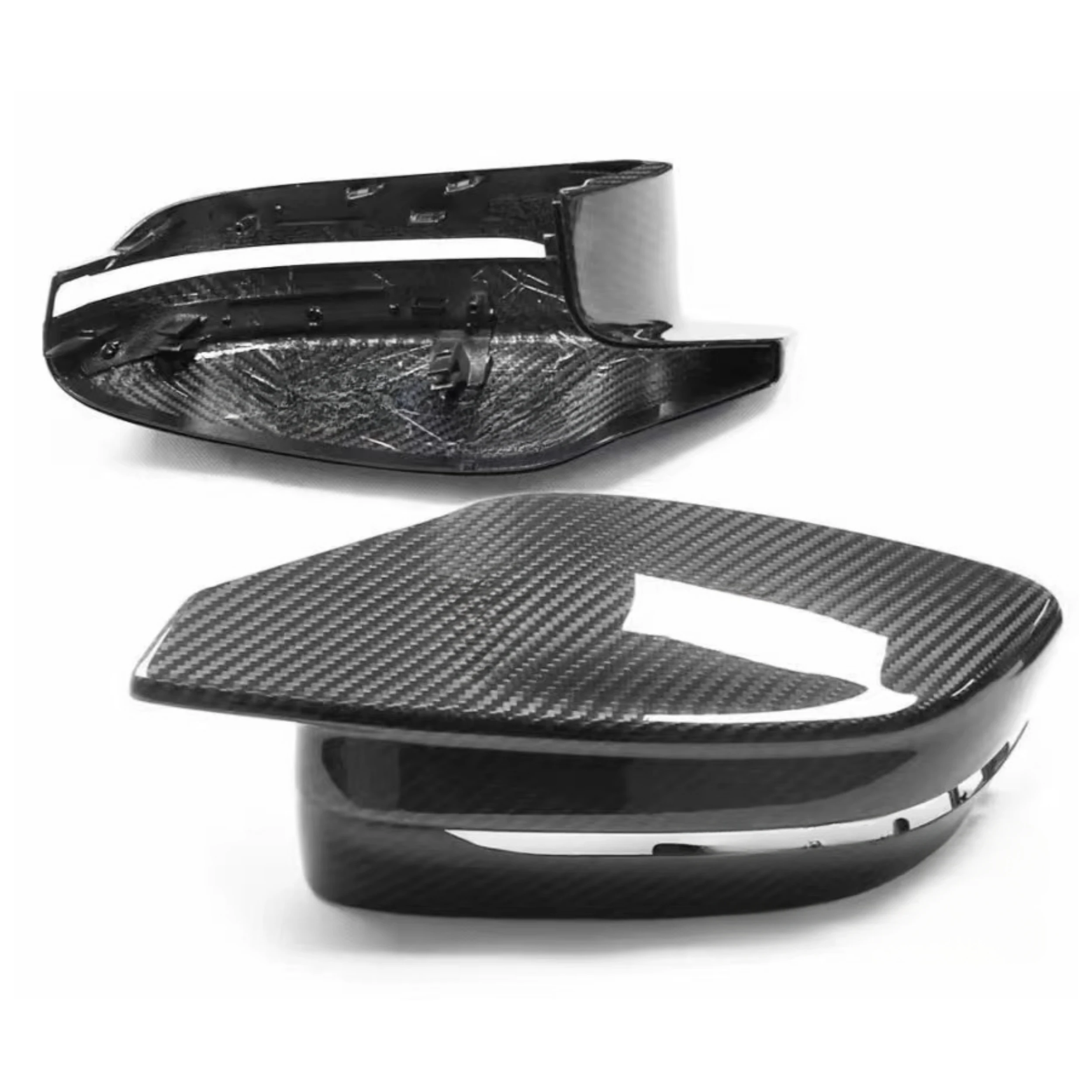 

RELI5 Rearview Mirror Cover for BMW G80 G82 3 Series 4 Series M3 M4 Appearance Upgrade Dry Carbon Fiber Horn Style Rear Mirror C