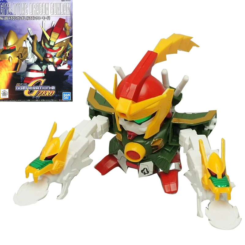 Original Genuine SD BB GF13-011NC Dragon Gundam Gunpla Assembled Model Action Anime Figure Mobile Suit Toy Gift NEW For Children