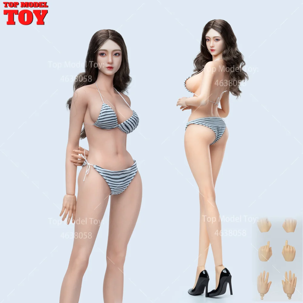 

W TOYS 1/6 Xiaoru Girl Body Супер гибкая тонкая талия Бесшовное тело и купальник 12 дюймов Женский солдат Фигурка Куклы Игрушка