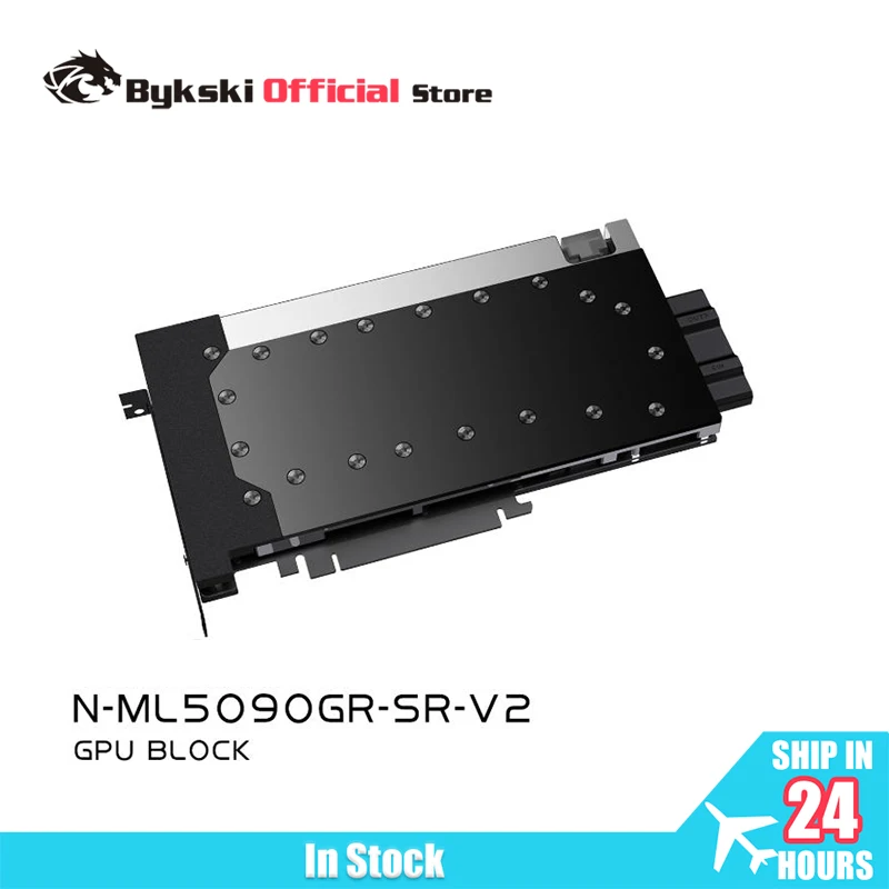Bykski N-ML5090GR-SR-V2/GPU Block for Manli RTX5090 Gallardo / ZOTAC RTX 5090 SOLID OC Video Card, Full Cover All-Metal Radiator