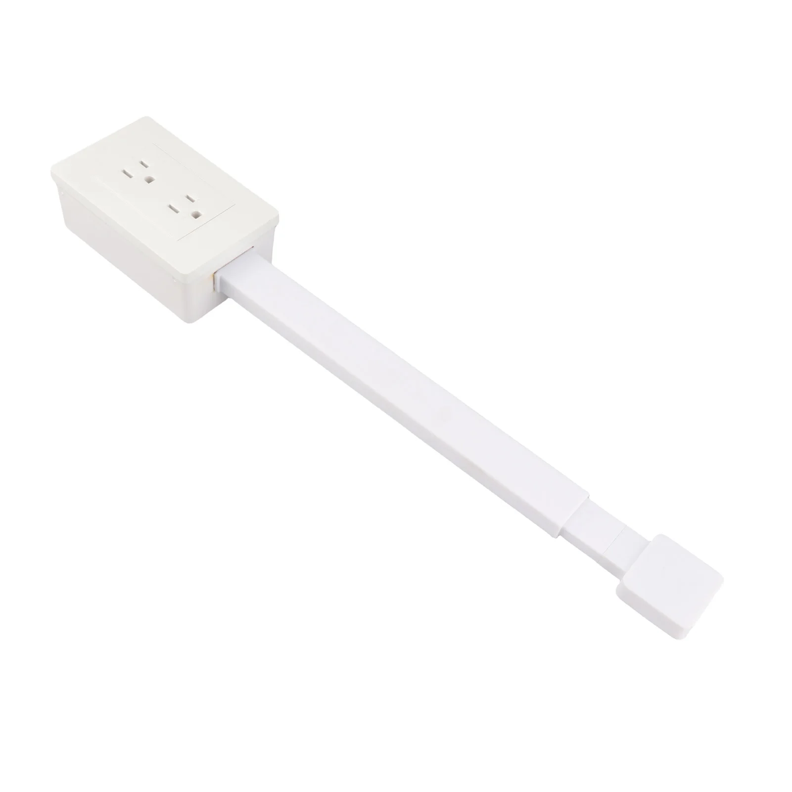 Power Socket Expander 3 Prong Electrical Outlets Power Strip 22 to 34 Inch Extension 180 Degree Rotating Base
