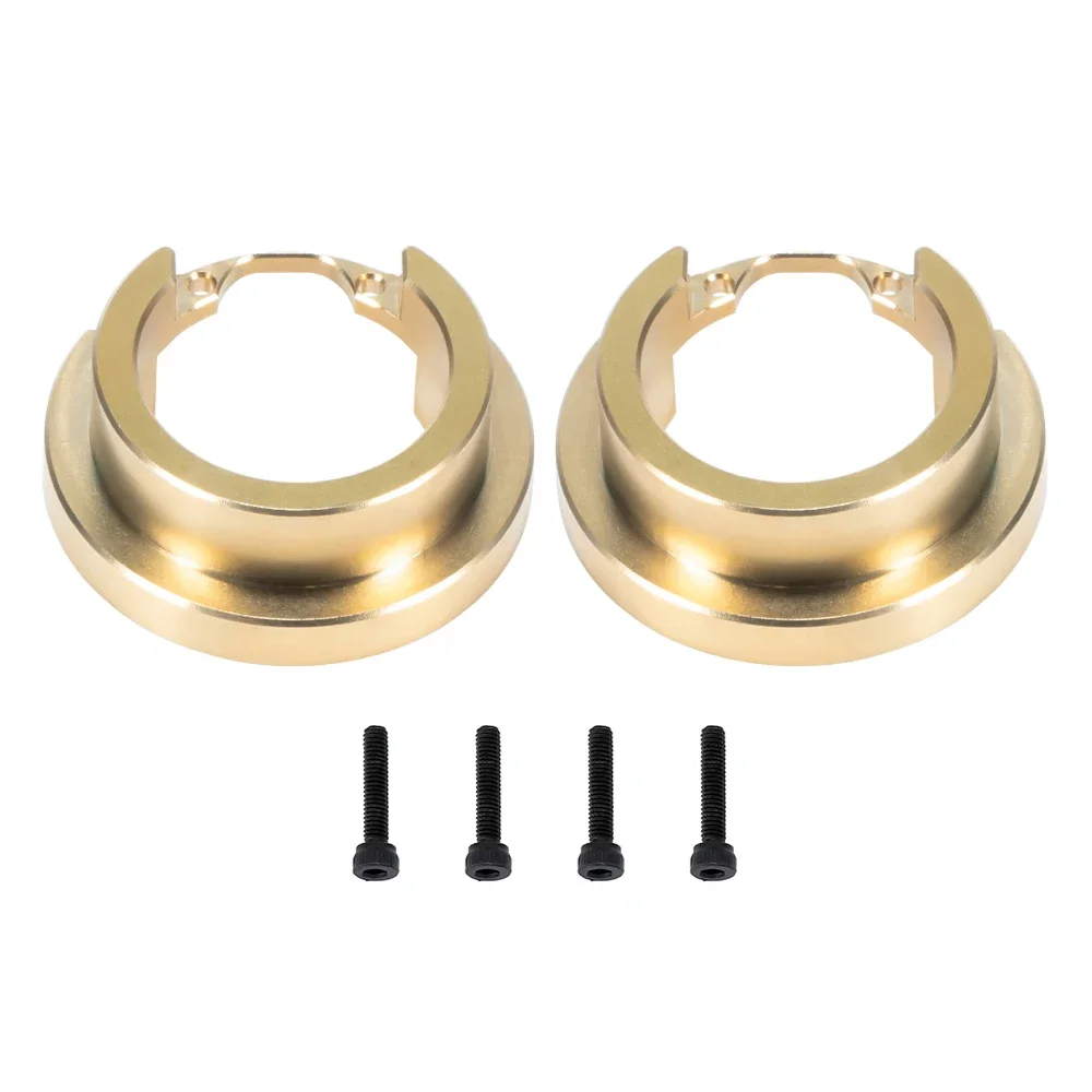 2PCS Brass Portal Cover Weight Knuckle Weights Rings for 1/10 RC Crawler TRX4 TRX-4 Defender Bronco TRX6 G63