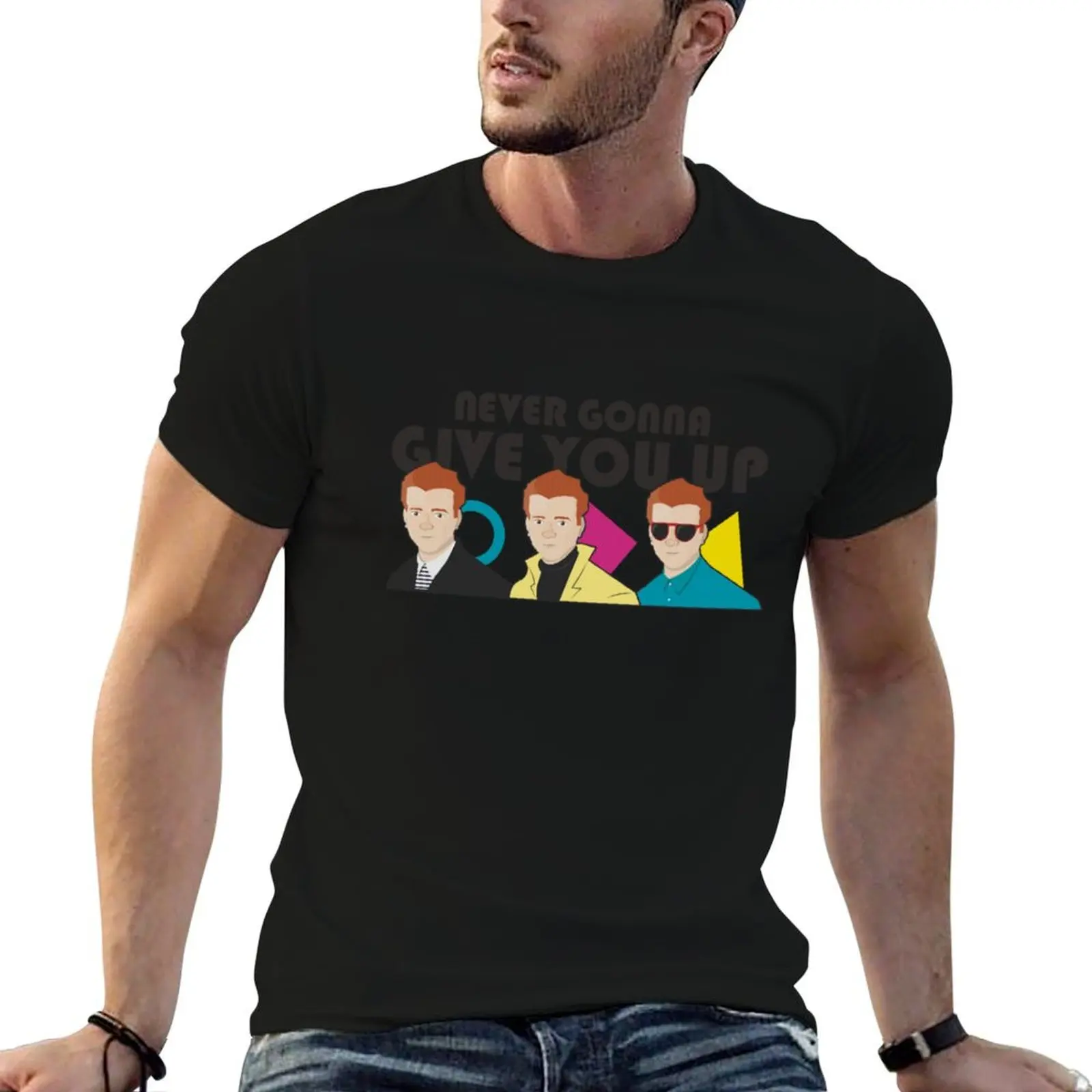 Rick Astley _amp_s Never gonna give you up T-Shirt UV Protection Outdoor Tee Shirt