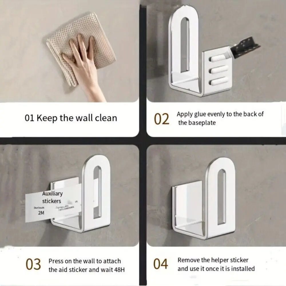 رف تخزين من الفولاذ المقاوم للصدأ، أداة مطبخ متينة، حامل غطاء وعاء خالٍ من الثقب، حامل لوح تقطيع مثبت على الحائط