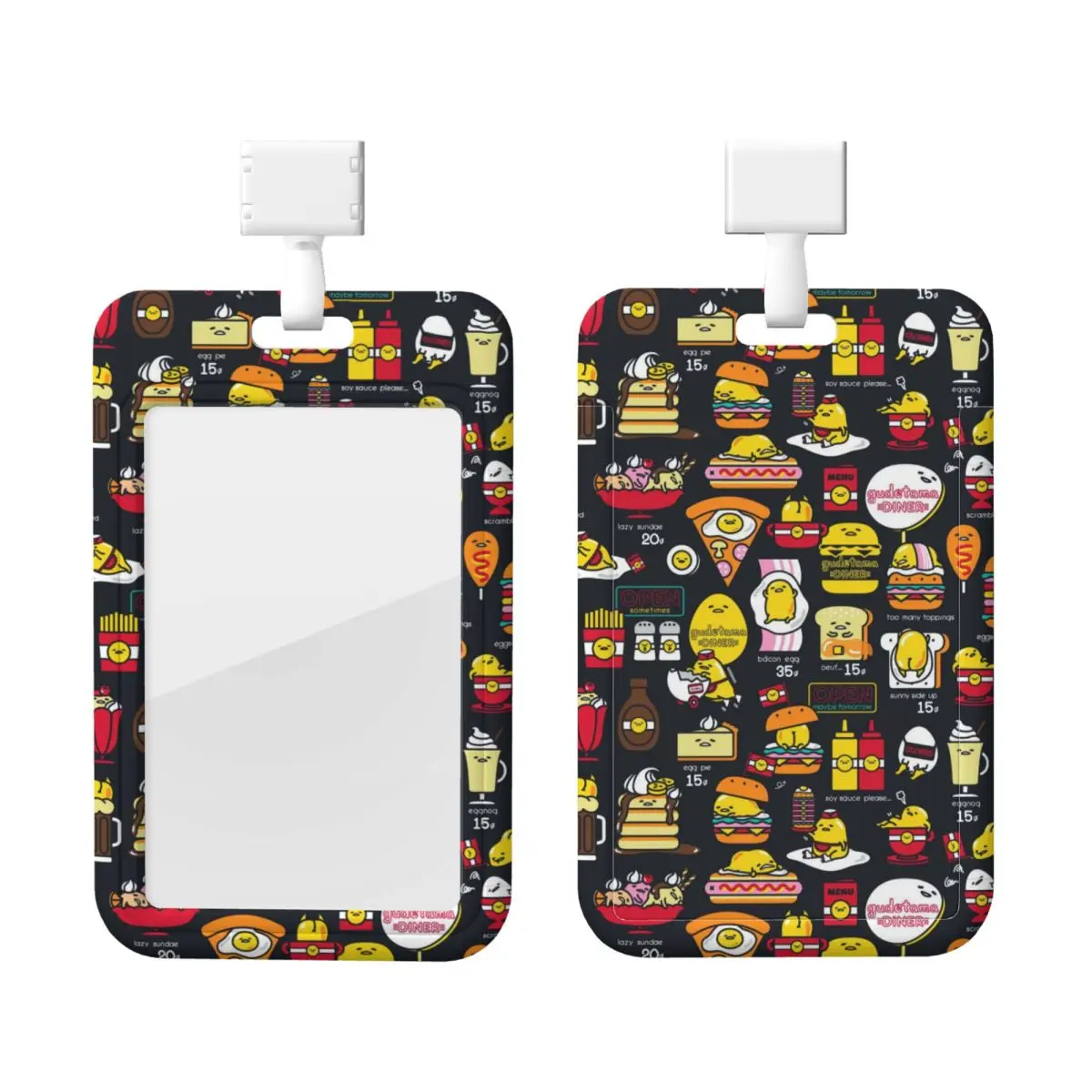 

Пользовательские аниме Gudetama мультфильм держатель для бейджа школьный держатель для карт унисекс шейный ремешок держатели для кредитных карт шейный ремешок
