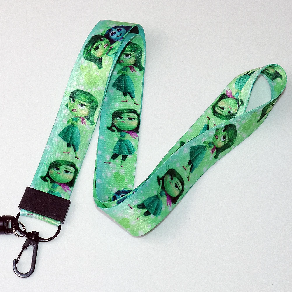 6 Teile/los Inside Out 2 Disney Lanyards Ausweishalter Hängeseil Schlüsselanhänger Zubehör Geschenke für Schlüsselhalsband Umhängebänder