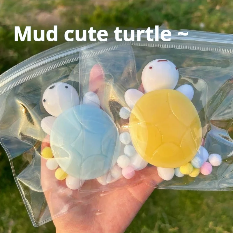 

Маленькая силиконовая игрушка-черепаха для декомпрессии и замешивания, мягкая и липкая, медленный отскок, тревога и беспокойство, подарок артефакту