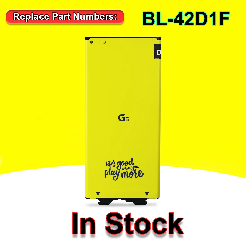 100% New BL-42D1F 2800mAh High Quality Battery For LG G5 VS987 US992 H820 H830 H840 H850 H860 H868 LS992 F700 Phone