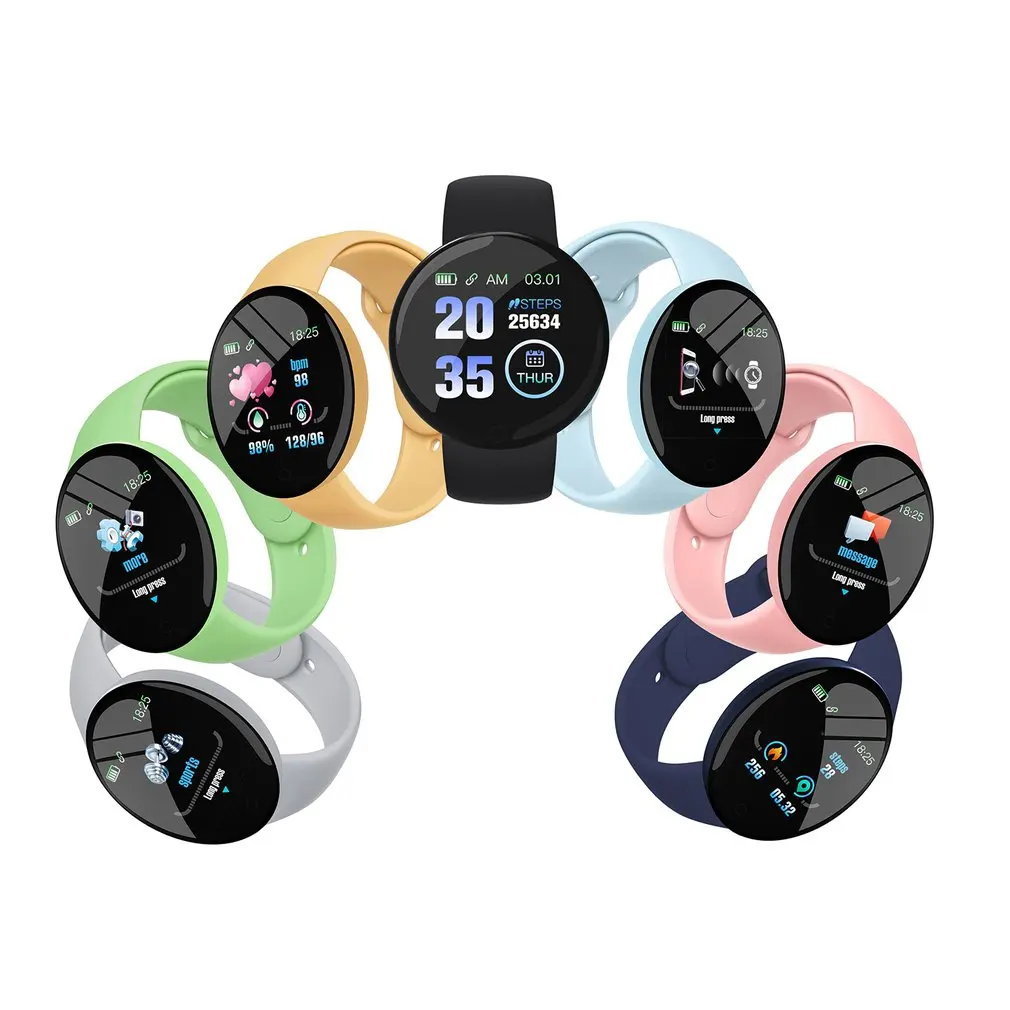 D18pro Smart Caller & Message Reminder Watch Bluetooth Sport Fitness Tracker Bracelet Sleep Monitoring Heart Rate Blood Pressure