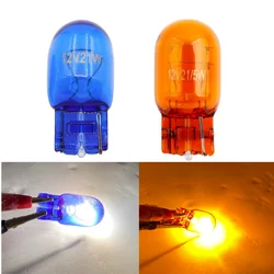 Car T20 7440 7443 21/5W Natural Amber Blue Glass halogen lamps WY21W W21W Brake Bulbs Stop Light Side light Turn Signal Lamp 12v