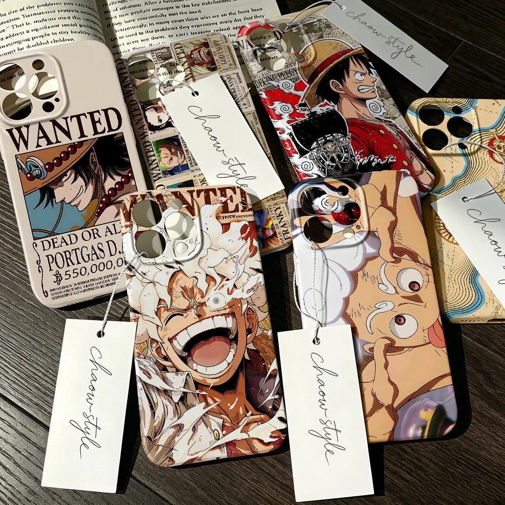 Cool L-luffys Phone Case for iPhone 18 17e 17 16e 16 15 14 13 12 11 Air Pro Max XS XR XSMax 7 8 Plus Glossy Film Hard PC Cover