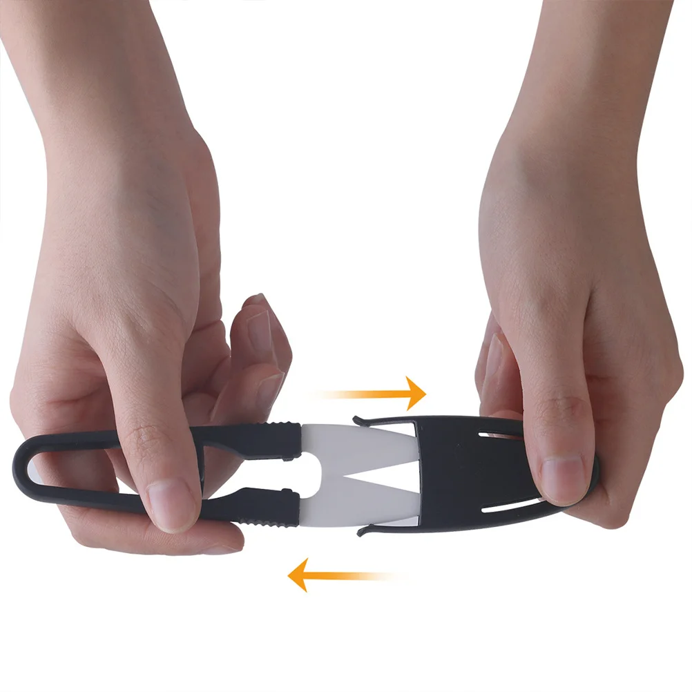 1Pcs Ceramic Rustproof Thread Snippers U Shape Design Pointed Tip for Embroidery Sewing Crafting Fishing with Ergonomic Handle