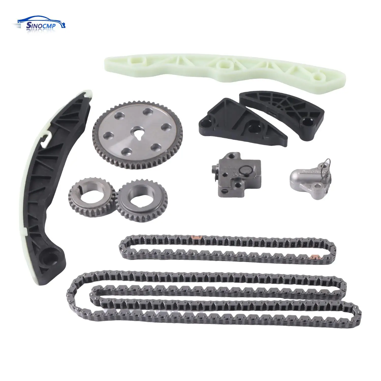 

1 Set Timing Chain Kit Fits For 2006-2013 Hyundai Sonata Tucson Kia Rondo Optima Forte Sportage 2.4L 2359CC L4 DOHC G4KC Engine