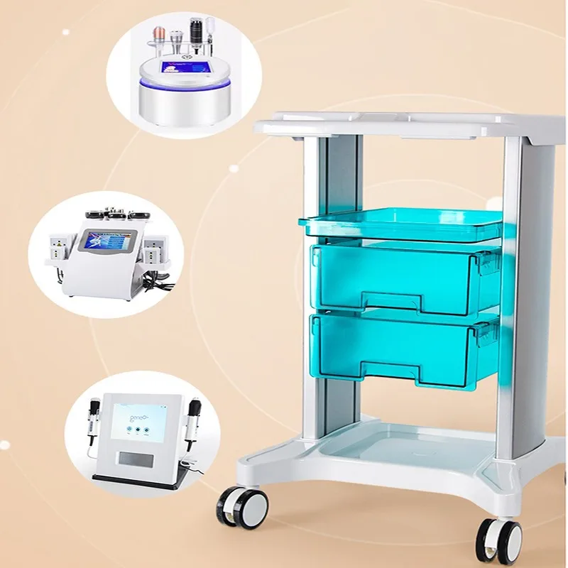 Carro auxiliar portátil, carritos organizadores multifunción, suministros para esteticista, carrito con ruedas, carrito estético para salones de belleza