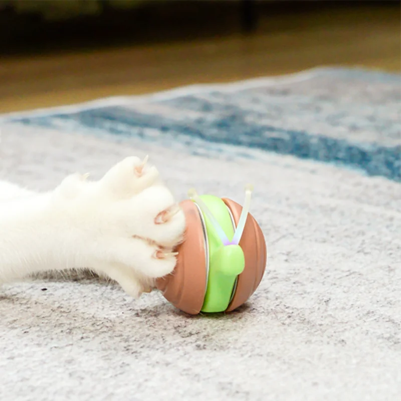 LMZOE Smart Interactive Snail for Cats toys Wicked Snail Electronic Motion-Activated Cat automatic toy