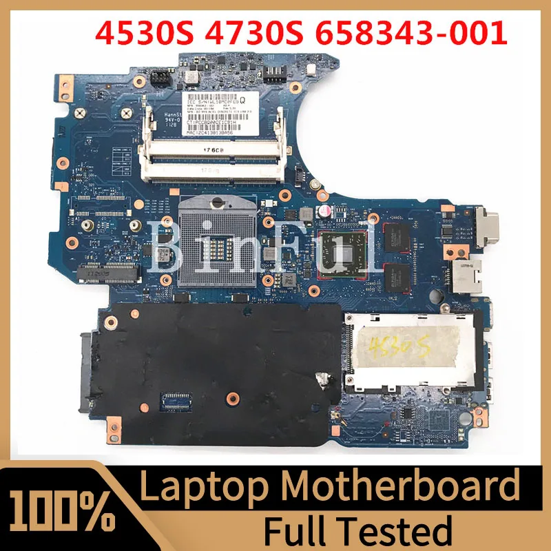 

658343-001 658343-501 658343-601 For HP Probook 4530S 4730S Laptop Motherboard HM65 HD5470 1GB DDR3 100%Full Tested Working Well