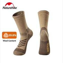 Naturehike Shock-absorbing Wool Socks Comfort Fit Performance Athletic Socks Outdoor Trekking Mid-calf Sports Sock Fashion