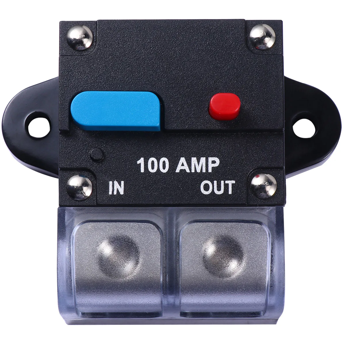 

100 A Car Circuit Breaker Self-duplicating for Auto Manual Reset Resettable Black Self-recovery
