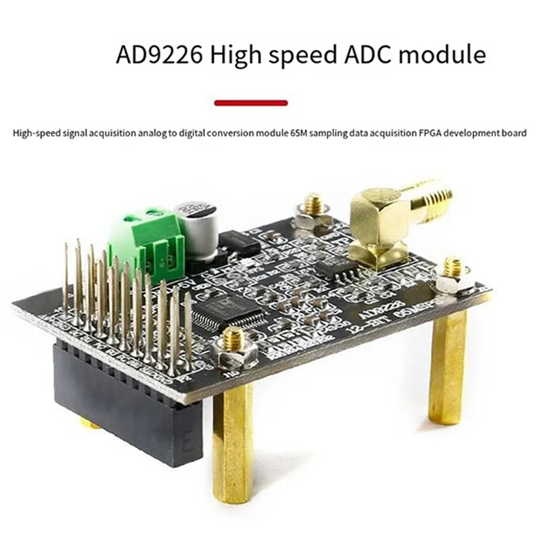 

SQPP-2X AD9226 Высокоскоростной модуль АЦП Сбор сигнала Аналого-цифровое преобразование Печатная плата 65M Выборка FPGA Макетная плата