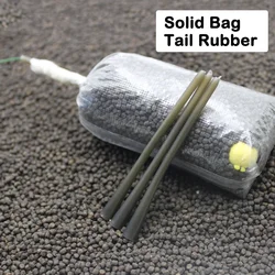 10pcs Carp Fishing Accessories PVA Solid Bag Tail Rubber For Lead System  Of Rigs In line Leads Set Of PVA Bags Feeder Tackle