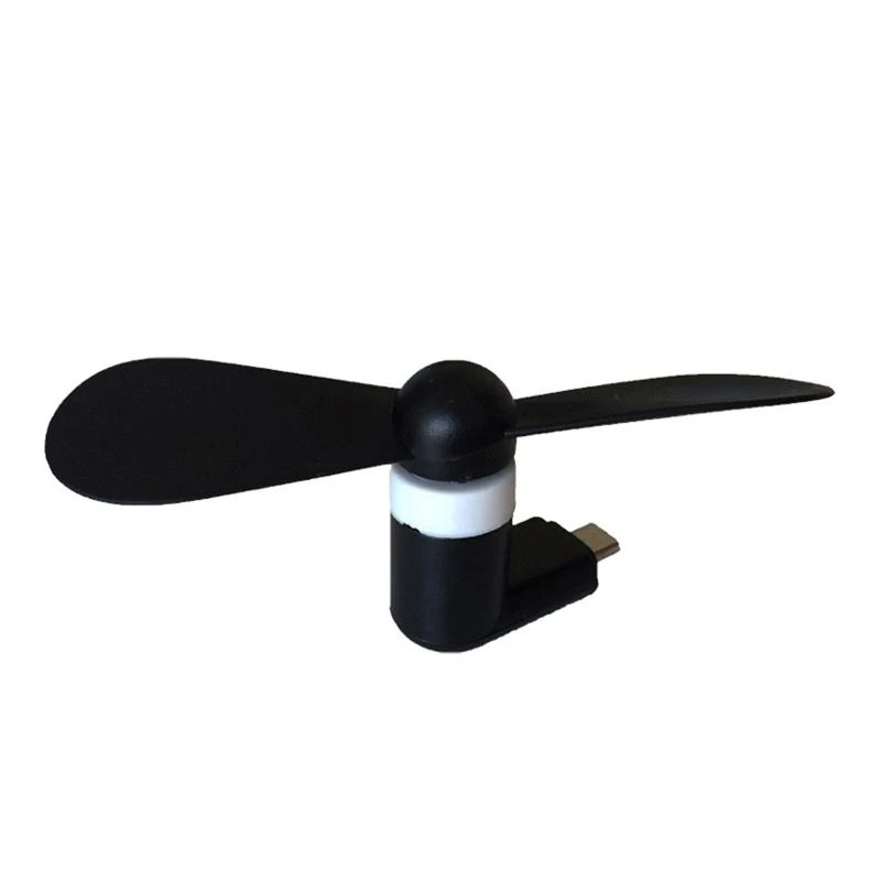 Portable USB Mini Cooling Fan with Adapter Phone Laptop Kitchen Cooking Heat Relief Stir Fry Cool Air Flow