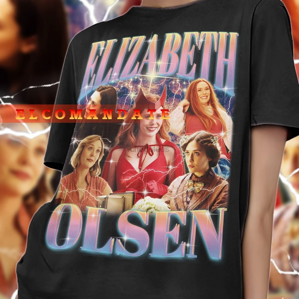 ELIZABETH OLSEN Vintage Shirt Elizabeth Olsen Homage Tshirt Elizabeth Olsen Fan Tees Elizabeth Olsen Retro 90s Sweater Elizabeth