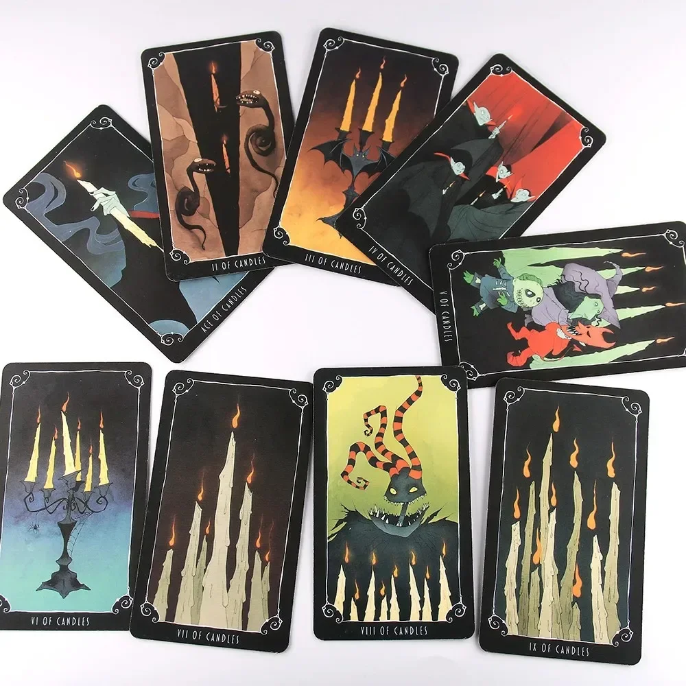 10.3*6cm Fortune Nightmare Before Christmas Taort Sortilege Board Game High Magic Tarot Deck Rider Waite