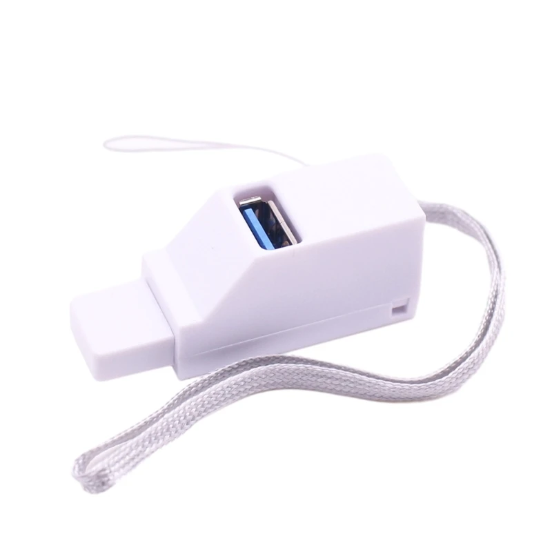 F3KE Adaptor Hub USB Kuat Kompak USB Splitter Extender 1 hingga 3 Port