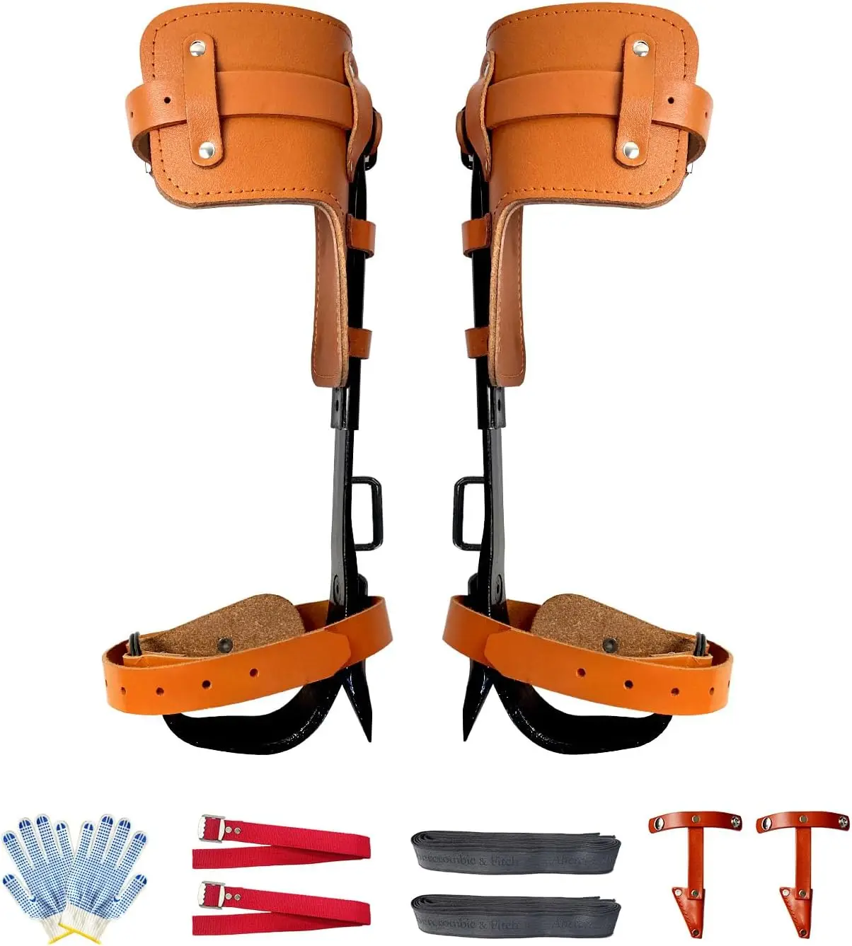 

Усовершенствованные шипы для лазания по деревьям с кожаными накладками, прочное снаряжение для арбористов, для охоты и работы