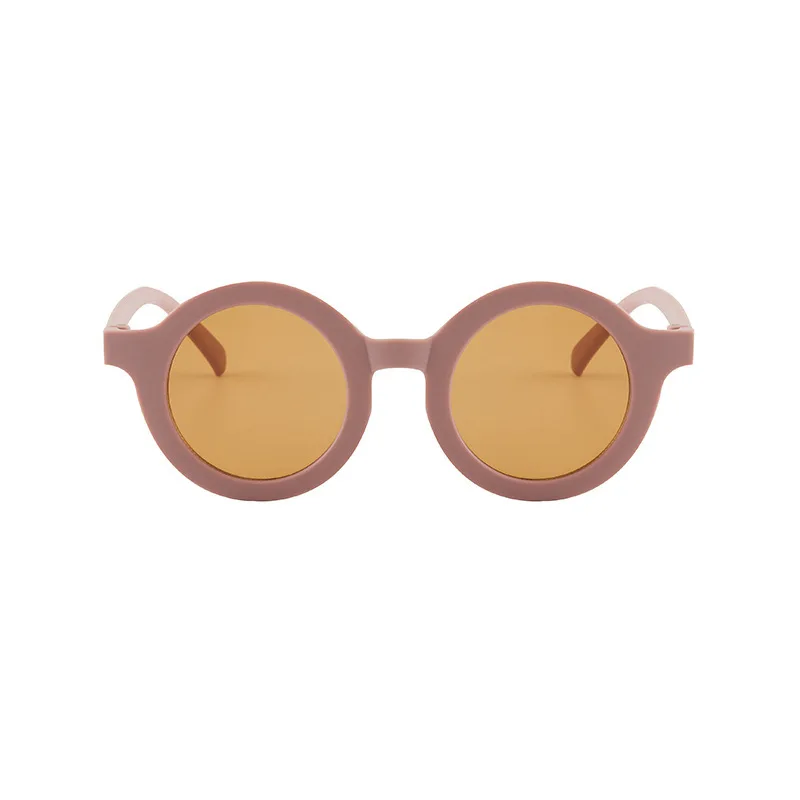 Gafas de sol redondas de dibujos animados para niños y niñas, gafas de sol Vintage, protección UV, gafas clásicas para niños, UV400