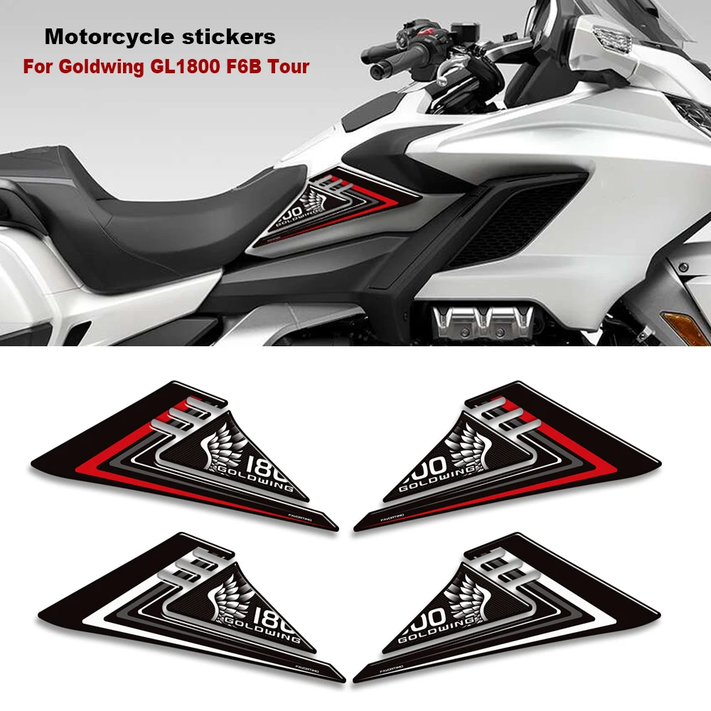 

For Honda Goldwing GL1800 LG 800 F6B Tour 2022- 2025 Motorcycle Wind deflector trunk luggage saddle 3D stickers protection kit