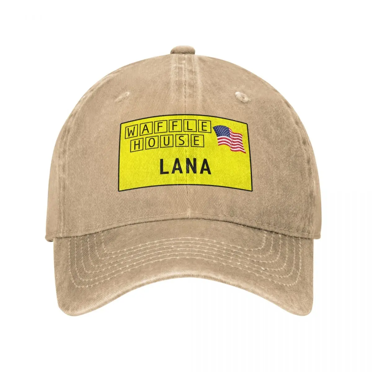 Lana Del Rey Waffle House Name Tag Baseball Cap Fishing cap beach hat Gentleman Hat New In The Hat Man Women's