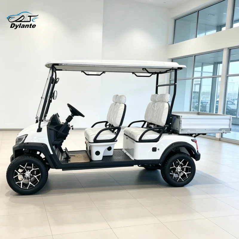 Factory 4 Seat Electric Golf Cart 5000W Brushless Motor Four Wheel Buggy With Large Cargo Tray